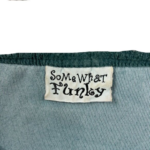 SomeWhat Funky Vintage Turquoise Velour Maxi Skirt and Top Set, Sizes M, L - Picture 5 of 12